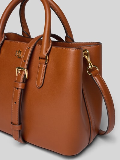 Lauren Ralph Lauren Handtasche mit Tragehenkel Modell 'MARCY' Cognac 3