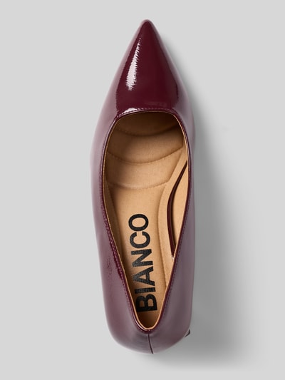 BIANCO Pumps in glänzender Optik Bordeaux 3