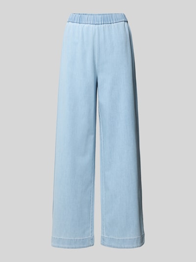 PIECES Wide Leg Jeans mit ausgestelltem Bein Modell 'SMIDI' Hellblau 2