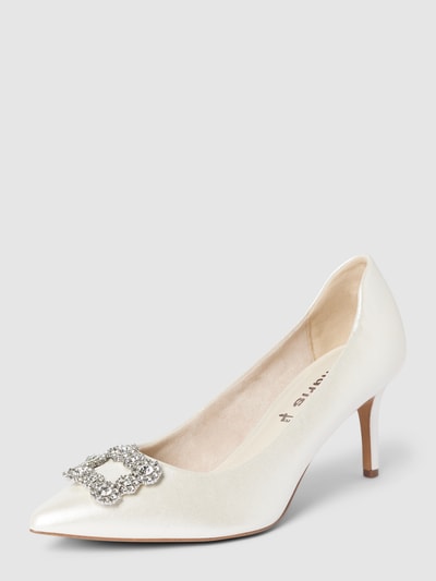Tamaris Pumps mit Zier-Applikation Weiss 2