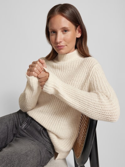 Soyaconcept Strickpullover mit Stehkragen Modell 'Torino' Beige 3