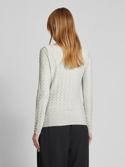 Emporio Armani Longsleeve mit U-Boot-Ausschnitt Hellgrau 5