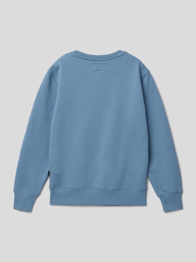 Billabong Sweatshirt met labelstitching, model 'ARCH' Rookblauw - 3