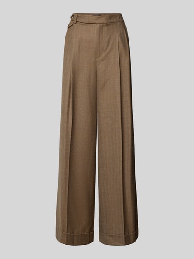 Lauren Ralph Lauren Straight Fit Stoffhose aus reiner Wolle Modell 'Wilva' Taupe Melange 2