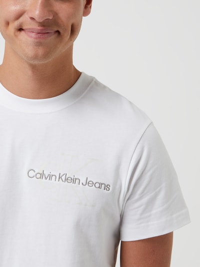 Calvin Klein Jeans T-shirt z bawełny Biały 3