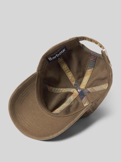 Barbour Basecap aus reiner Baumwolle Modell 'CASCADE' Oliv 2