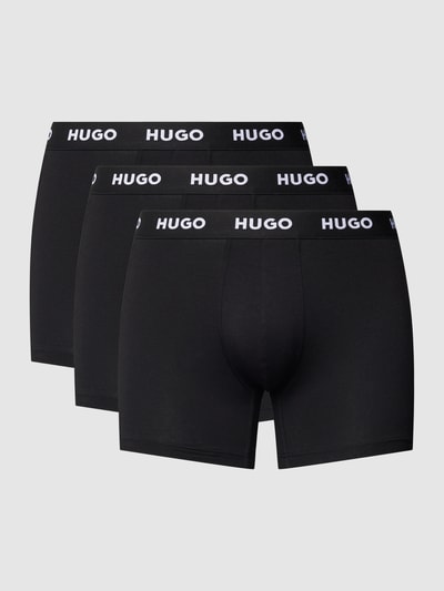 HUGO Trunks mit elastischem Logo-Bund im 3er-Pack Black 2