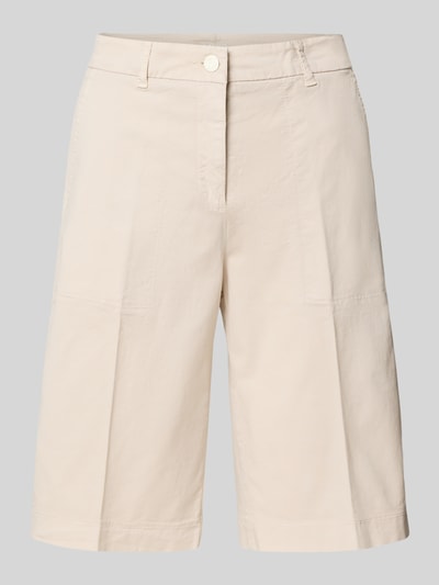 Cambio Wide Leg Shorts mit Bügelfalten Modell 'STELLA BERM' Stein 2