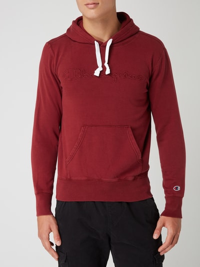 CHAMPION Hoodie met geborduurd logo  Bordeaux - 4