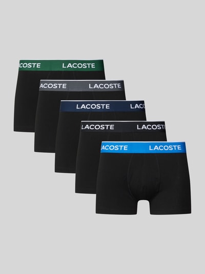 Lacoste Slim Fit Trunks aus Baumwoll-Mix im 5er-Pack Black 1