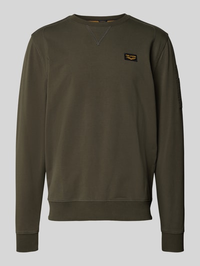 PME Legend Sweatshirt mit Label-Detail Oliv 2