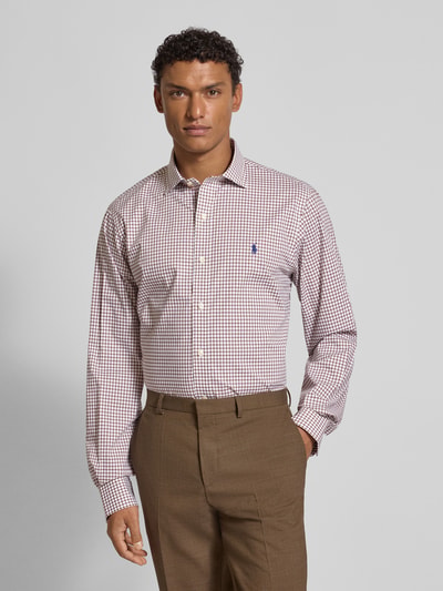 Polo Ralph Lauren Regular fit zakelijk overhemd met kentkraag Middenbruin - 4