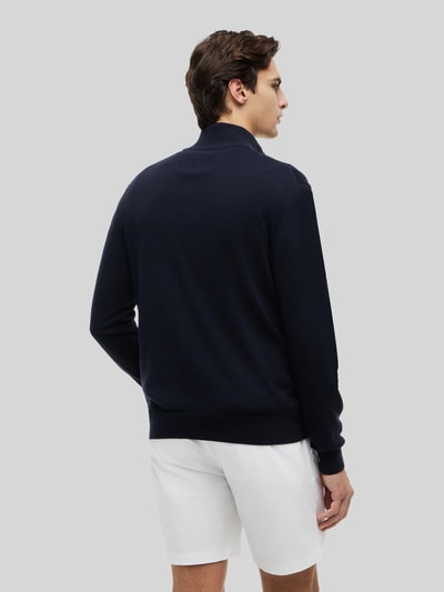Tommy Hilfiger Regular Fit Troyer aus reiner Baumwolle Marine 5