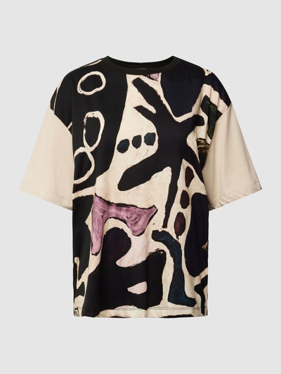 Weekend Max Mara T-shirt met all-over print, model 'VITERBO' Beige - 2