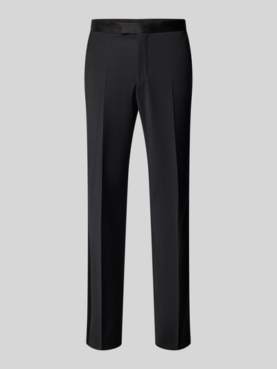 BOSS Pantalon met persplooien, model 'LEON' Zwart - 2