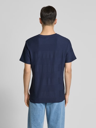 JOOP! Jeans T-Shirt mit Strukturmuster Modell 'Ismet' Marine 5