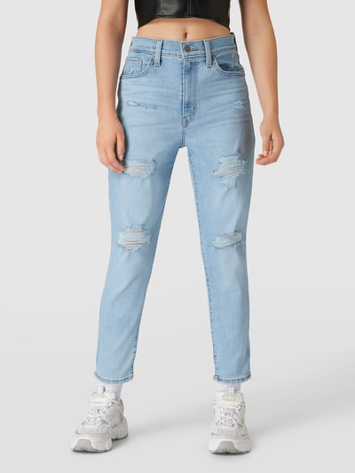 Levi's® Mom Fit Jeans mit Destroyed-Details Modell 'Z06' Jeansblau 4