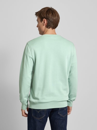 BOSS Orange Sweatshirt met labelpatch, model 'Westart' Lichtgroen - 5