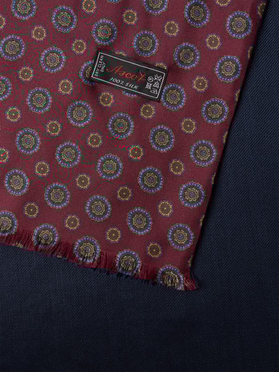 Ascot Schal mit Ausfransungen Bordeaux 2