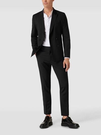 Stylebop Slim Fit Anzug aus Schurwolle Black 1