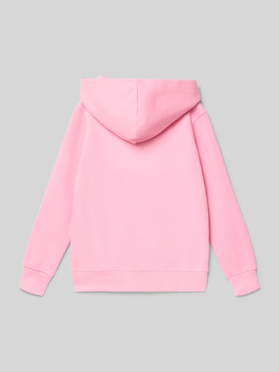 JACK & JONES Bluza z kapturem z nadrukiem z logo Model 'SOHO' Różowy 3