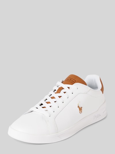 Polo Ralph Lauren Ledersneaker mit Label-Details Weiss 1