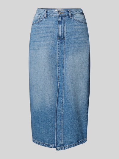 Only Eng anliegender Midi-Jeansrock aus reiner Baumwolle Modell 'ENYA' Jeansblau 2