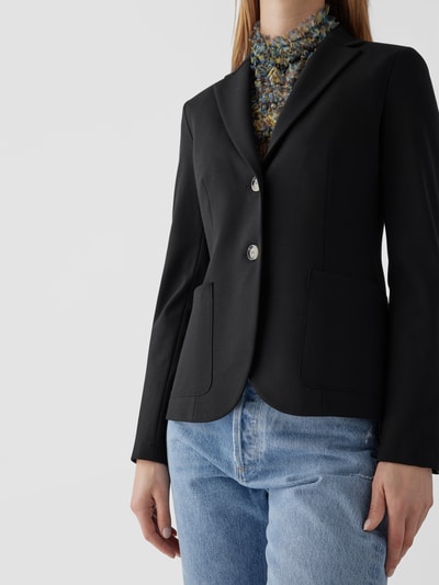 Harris Wharf London Blazer mit Reverskragen Schwarz 6