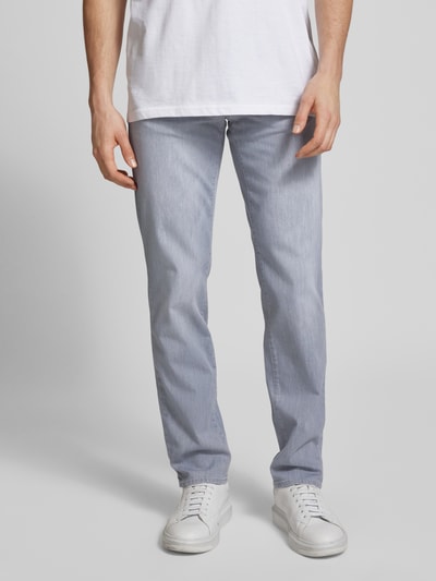 Brax Regular Fit Jeans im 5-Pocket-Design Modell 'Cadiz' Silber 4