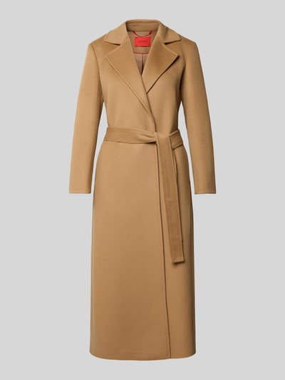 MAX&Co. Regular fit lange wollen jas met reverskraag, model 'LONGRUN' Camel - 2