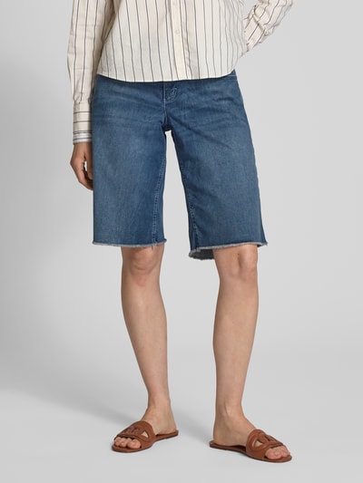 MAC Bermudy jeansowe o kroju baggy fit z wpuszczanymi kieszeniami model ‘Rich’ Ciemnoniebieski 4