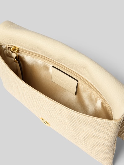 Abro Clutch mit Strukturmuster Modell 'Raffia' Ecru 5