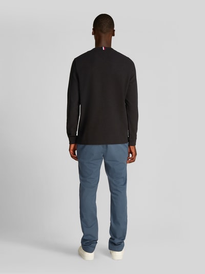 Tommy Hilfiger Regular Fit Langarmshirt mit dezentem Logo-Detail Black 5