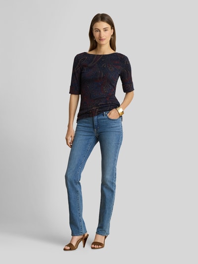 Lauren Ralph Lauren Slim fit t-shirt van katoenmix Marineblauw - 1