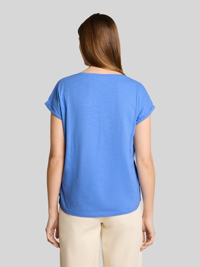 Tom Tailor Denim Regular Fit T-Shirt aus reiner Baumwolle Blau 5