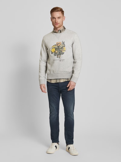 Polo Ralph Lauren Sweatshirt met labelprint Lichtgrijs - 1