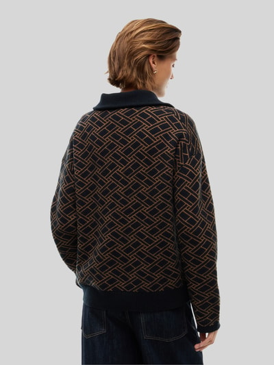 Tommy Hilfiger Troyer mit Half Zip aus Schurwolle Marine 5