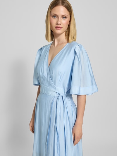 Copenhagen Muse Długa sukienka z mieszanki lyocellu model ‘Molly’ Jasnoniebieski 3