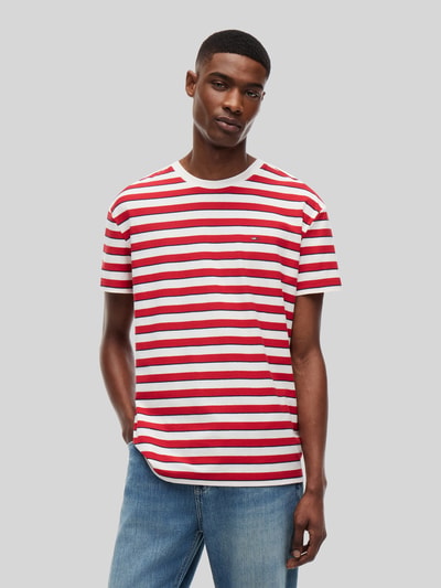 Tommy Jeans regular fit T-shirt van puur katoen Rood - 4