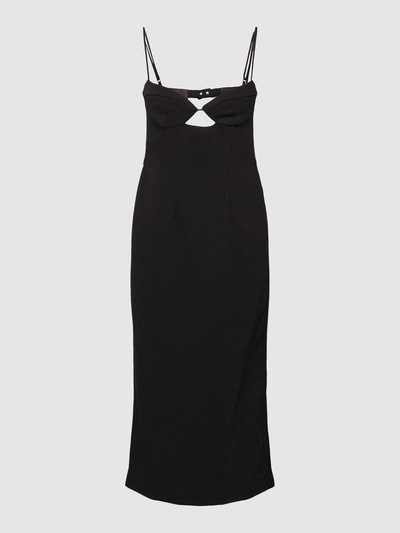 Bardot Midi-jurk met cut-out, model 'VIENNA MIDI DRESS' Zwart - 2