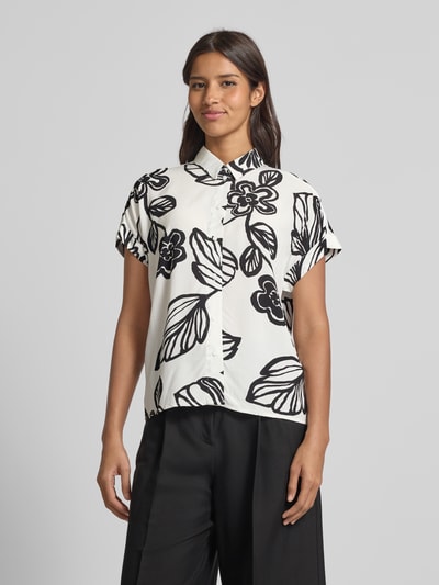 JAKE*S STUDIO WOMAN Relaxed Fit Bluse mit Kappärmeln Offwhite 4