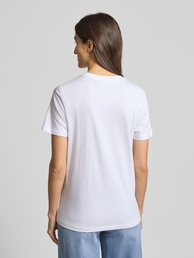 Selected Regular Fit T-Shirt aus reiner Baumwolle Modell 'MYESSENTIAL' Weiss 5