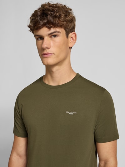 Marc O'Polo Denim Regular Fit T-Shirt aus reiner Baumwolle Oliv 3