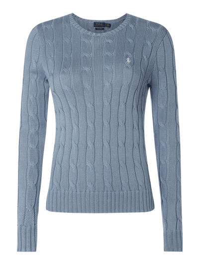 Polo Ralph Lauren Pullover van pima-katoen, model 'Julianna' Bleu - 1