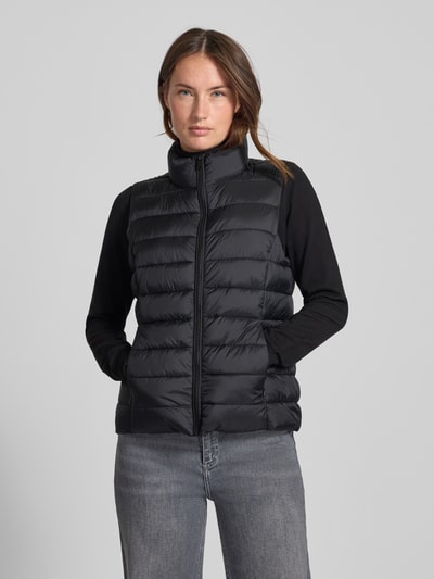 Jake*s Casual Weste mit Stehkragen und Reißverschlusstaschen Black 4