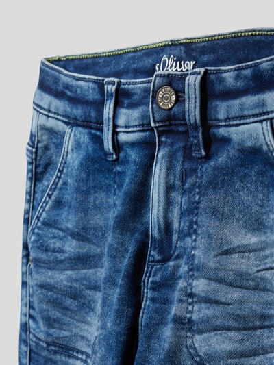 s.Oliver RED LABEL Slim fit jeans met steekzakken Blauw - 2