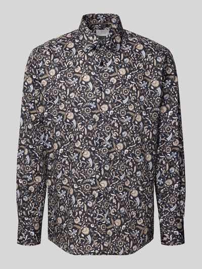 ETERNA Comfort Fit Business-Hemd aus Bauwolle mit Kentkragen Marine 2