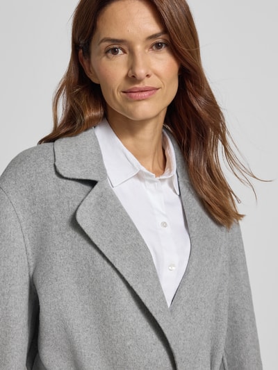 WHITE LABEL Płaszcz z wiązanym paskiem Jasnoszary 3