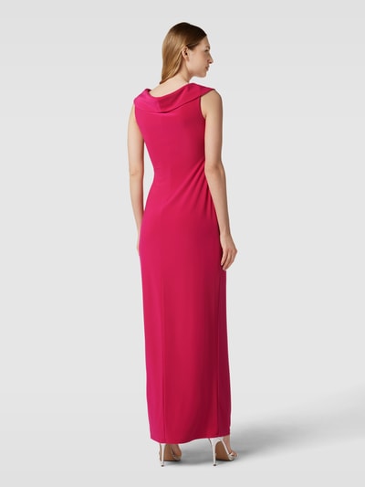 Lauren Ralph Lauren Abendkleid mit V-Ausschnitt Modell 'LEONIDAS' Pink 5