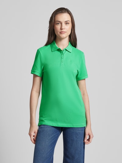 Esprit Poloshirt in effen design Appeltjesgroen - 4